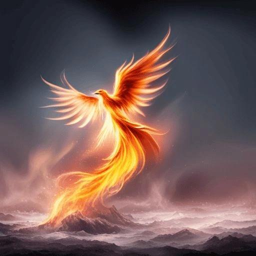 Real phoenix bird