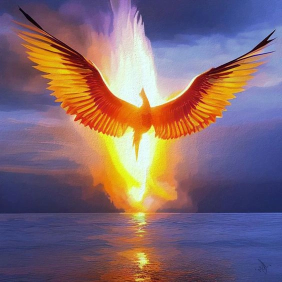 Real phoenix bird